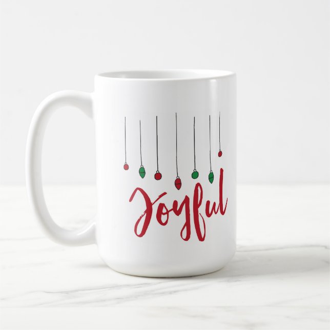 Tasse joyeuse d'ornement (Gauche)