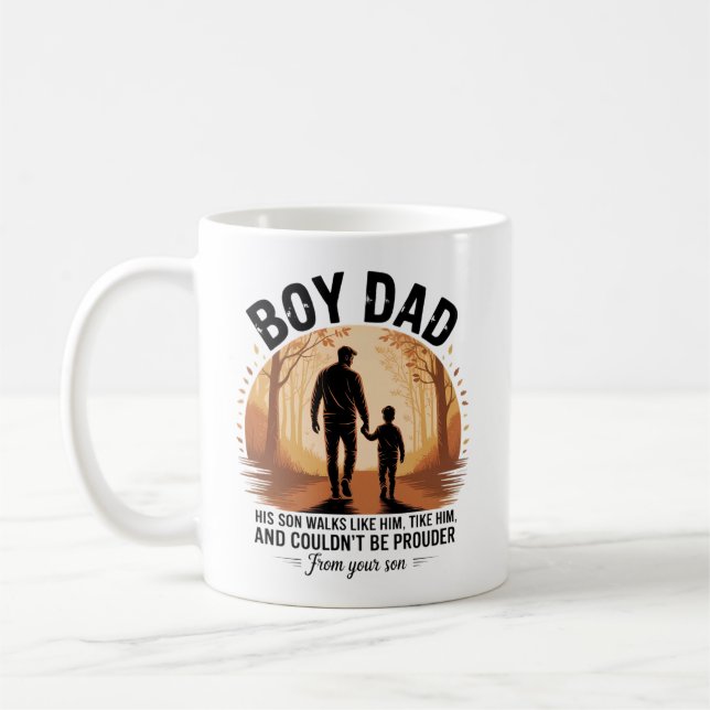 Tasse Joyeuse Fête des Pères | Meilleur Papa du Mo (Gauche)