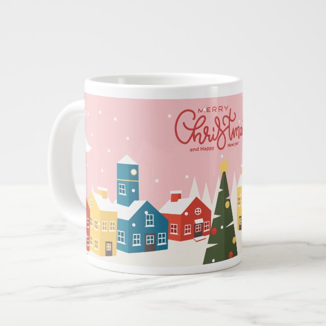 Tasse Joyeux Noël | Fêtes de fin d'année  (Devant gauche)