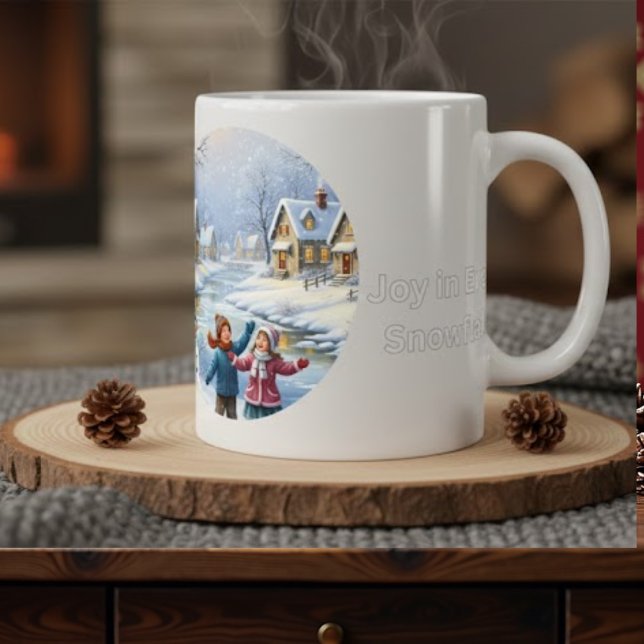 Tasse Joyeux Pays des Merveilles d'Hiver (Créateur téléchargé)