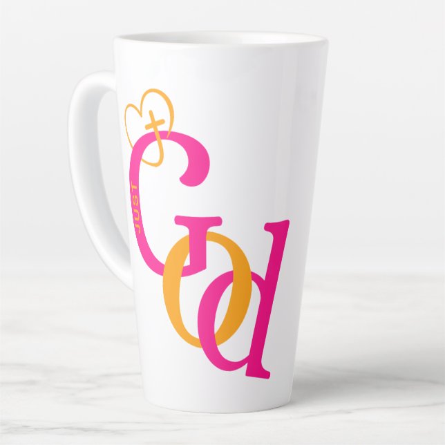 Tasse Just God Latte (Angle gauche)
