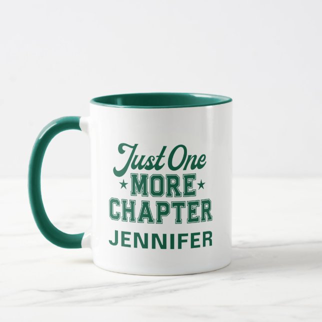 Tasse Just One More Chapter Verte Bibliophile (Gauche)