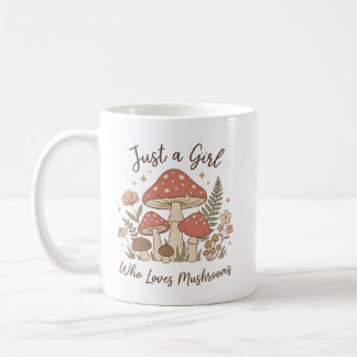 Tasse Juste une fille qui aime les champignons