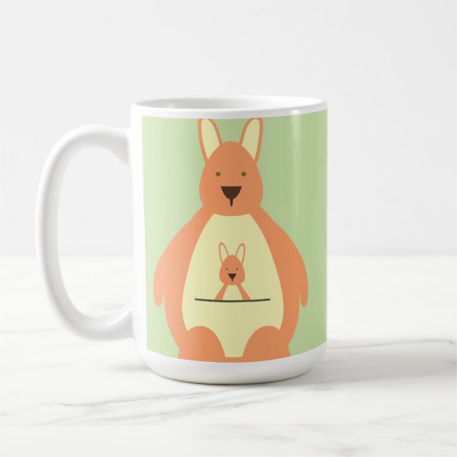 Tasse Kangourou Sautant Heureux (Gauche)