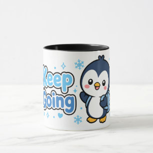 Tasse Kawaii Pingouin Continuez