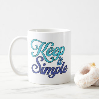 Tasse Keep it Simple (Bleue)