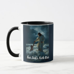 Tasse "La Foi au-dessus de la Peur"