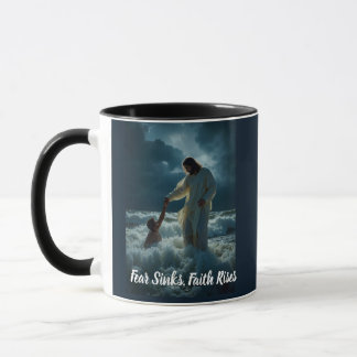 Tasse "La Foi au-dessus de la Peur"