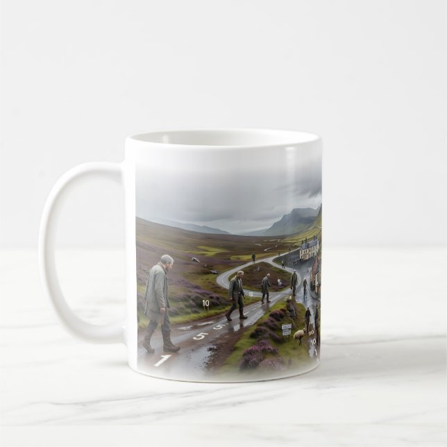 Tasse La route sinueuse de la vie à travers les te (Gauche)