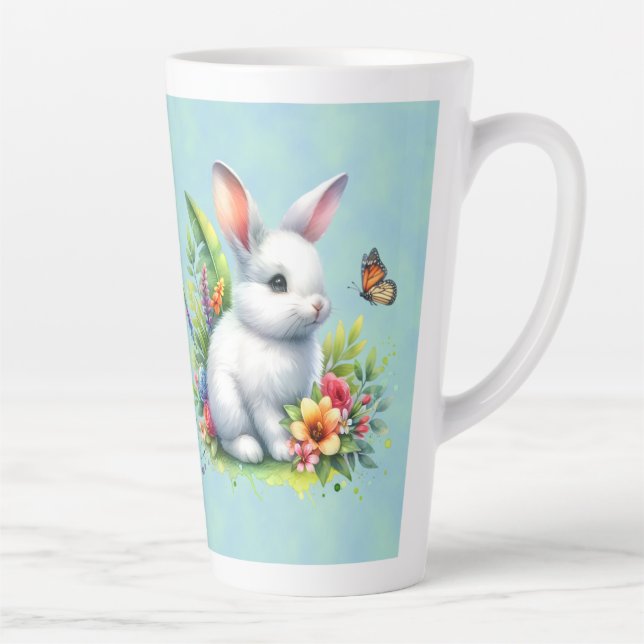 Tasse Lapin (carnet assorti disponible) Latte (Droite)