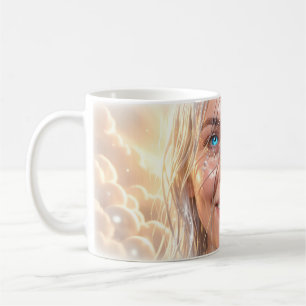 Tasse Larmes de Joie Yeux Bleus Ciel Éclatant Gros