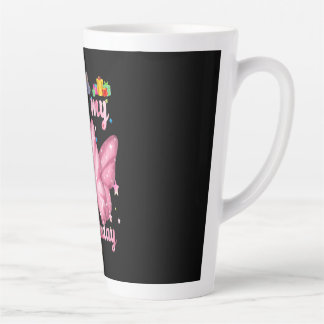 Tasse Latte 10e anniversaire de la fille Butterfly Princess Bi