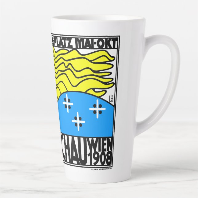 Tasse Latte 1908 Vienne Art Nouveau Salon Art Nouveau Maiden (Droite)