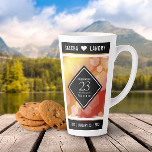 Tasse Latte 23e anniversaire de Mariage de Topaz impérial