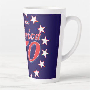 Tasse Latte 250e anniversaire de l'Amérique