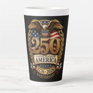 Tasse Latte 250e anniversaire des États-Unis d'Amérique