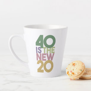 Tasse Latte 40 est le nouveau café essentiel 20 - 40e annivers