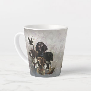 Tasse Latte 4 couleurs de Pointer allemand à poil court 
