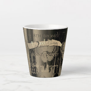 Tasse Latte 8e anniversaire Mariage de bronze Steampunk