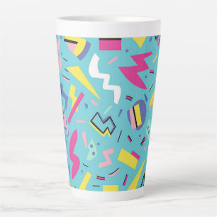 Tasse Latte 90s Retro Pop Art Motif