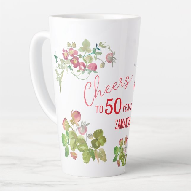 Tasse Latte À 50 ans, une étape à célébrer  (Angle gauche)