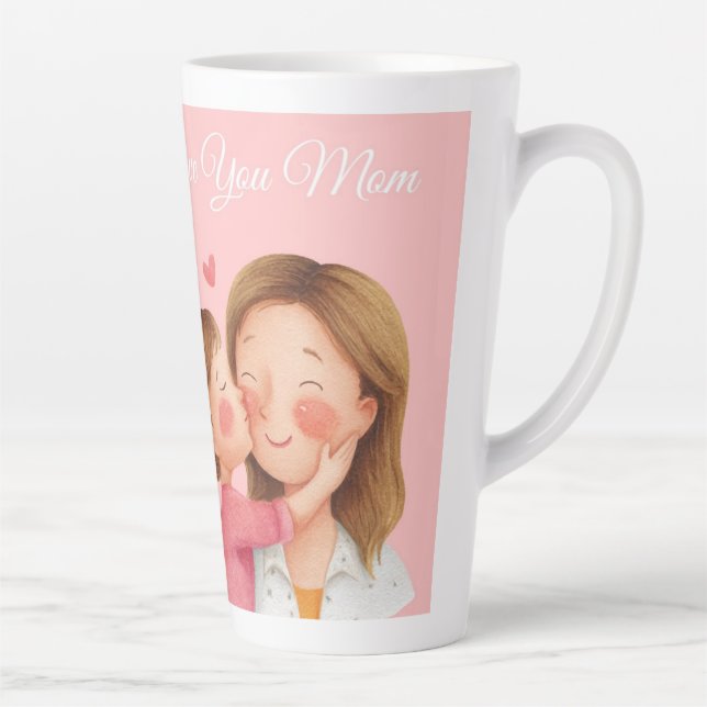 Tasse Latte A Heartfelt Tribute for the Best Mom Ever Latte Mu (Droite)