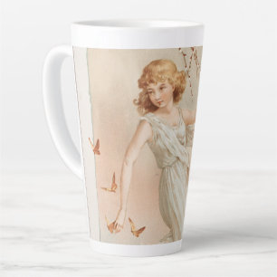 Tasse Latte "À la joie de Pâques" - Impression vintage, L. Pra