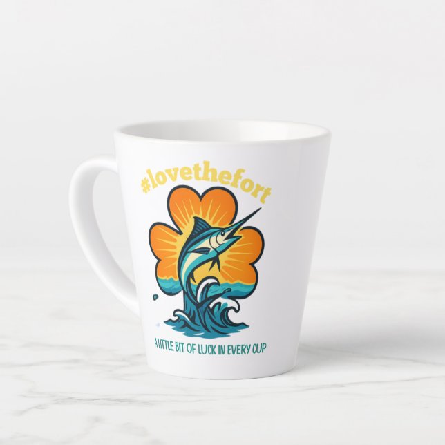 Tasse Latte A Little Bit of Luck In Every Cup Latte Cup  (Angle gauche)