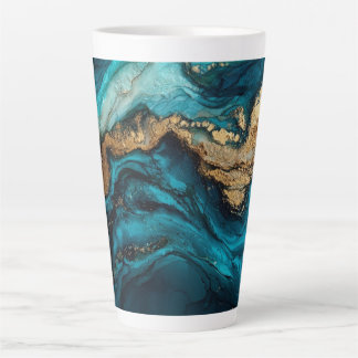 Tasse Latte Abstract marine 