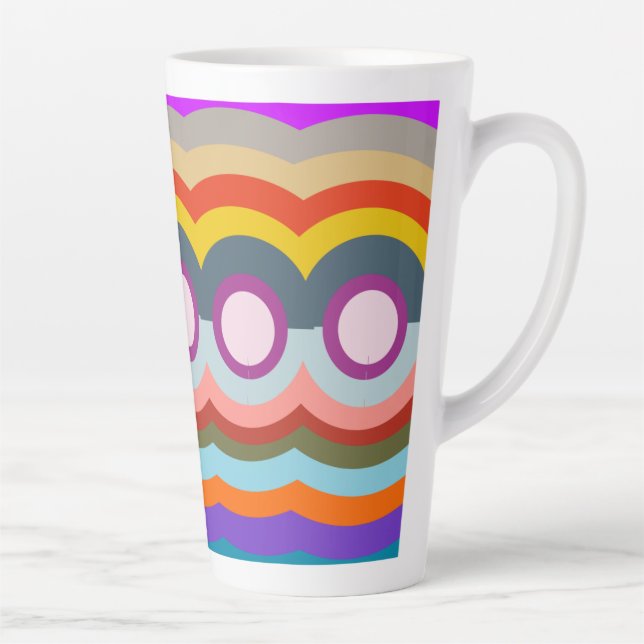 Tasse Latte Abstrait à nouveau (Droite)