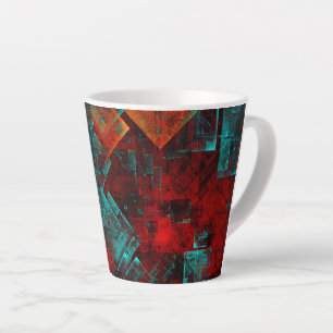 Tasse Latte Abstrait Cool coloré moderne Motif artistique