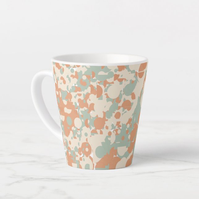 Tasse Latte Abstrait d'automne (Angle gauche)