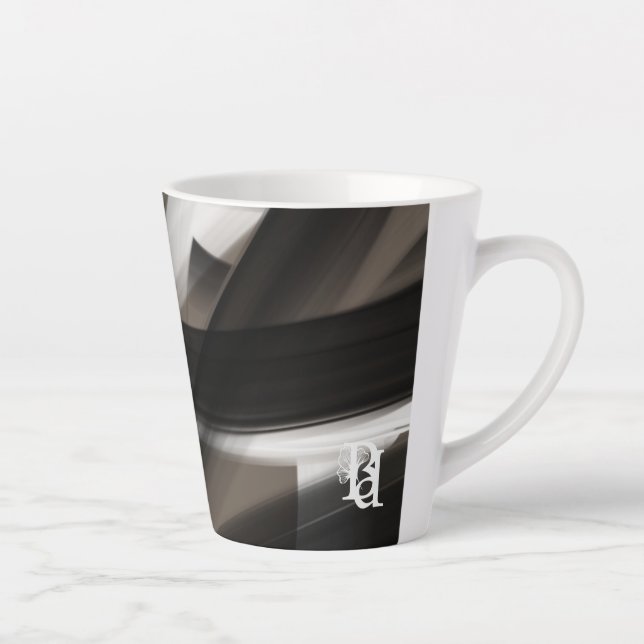Tasse Latte Abstrait Maison Le murmure tendre de T (Droite)