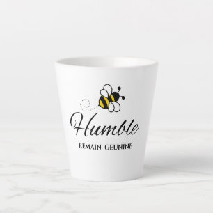 TASSE LATTE ACCENT BLANC LATTE 12OZ ABEILLE MOTIVANTE HUMBLE