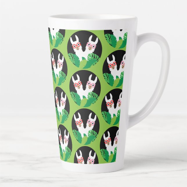 Tasse Latte Accessoires Llama Alpaca amusants (Droite)