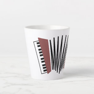 Tasse Latte Accordéon, rouge