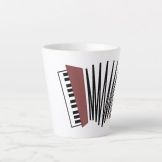 Tasse Latte Accordéon, rouge