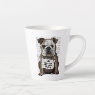Tasse Latte Accrocher un Bulldog