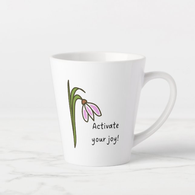 Tasse Latte Activez votre joie ! (Droite)