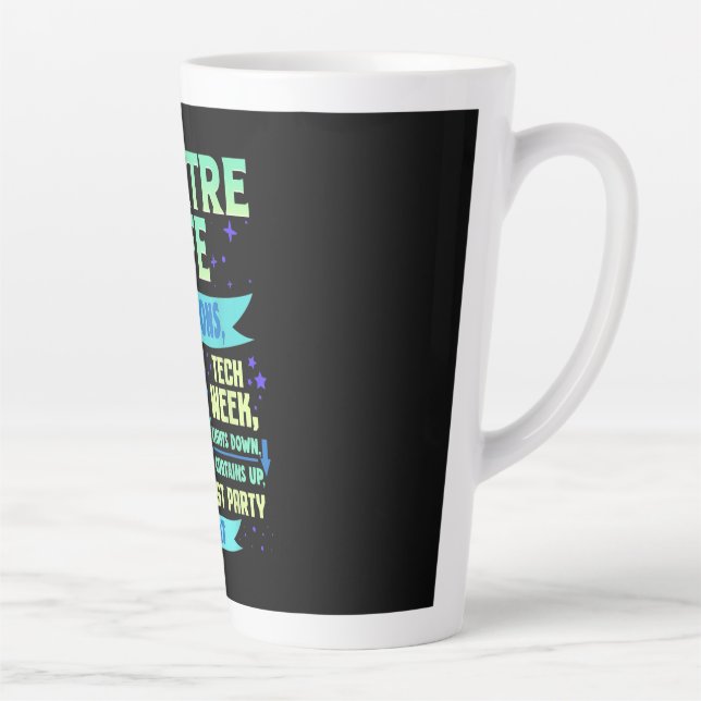Tasse Latte Actress Nerd Actor Musical Acter Spian (Droite)
