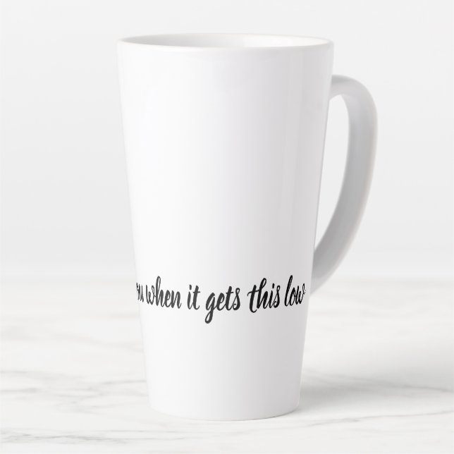 Tasse Latte Addict au café (Angle droit)