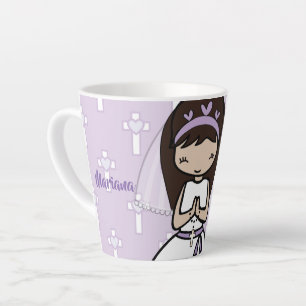 Tasse Latte Adorable personnalisable Première Sainte Communion