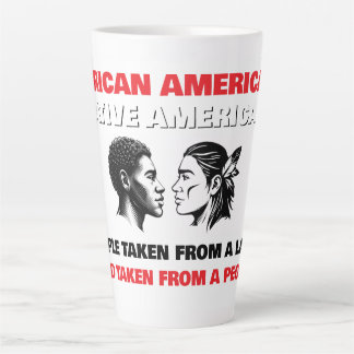 Tasse Latte Afro-Américains et Amérindiens