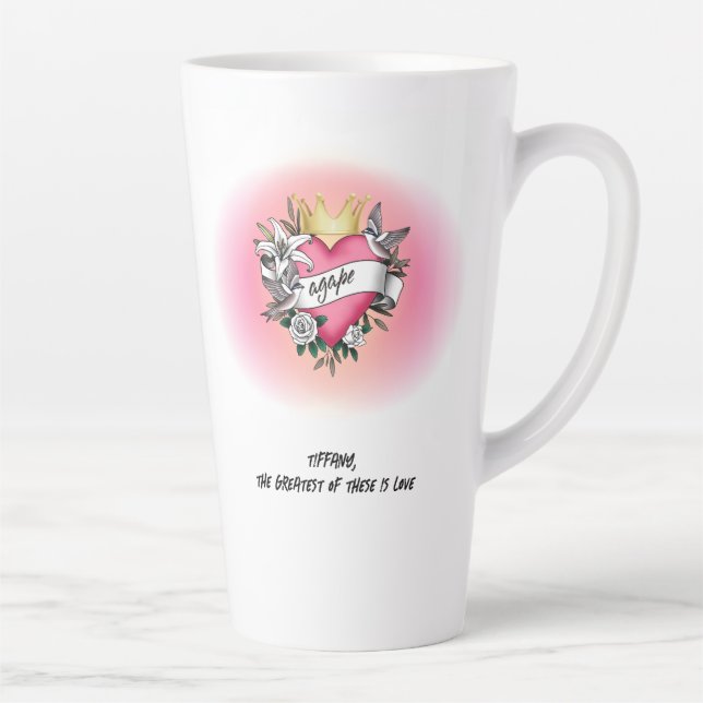 Tasse Latte Agape Love Tattoo Graffiti (Droite)