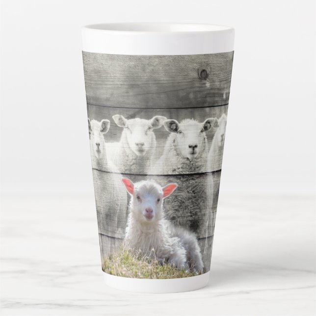 Tasse Latte Agneau de bébé de Sheep Flock (Devant)