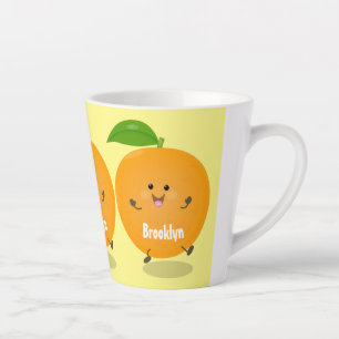 Tasse Latte Agréable agrumes d'orange