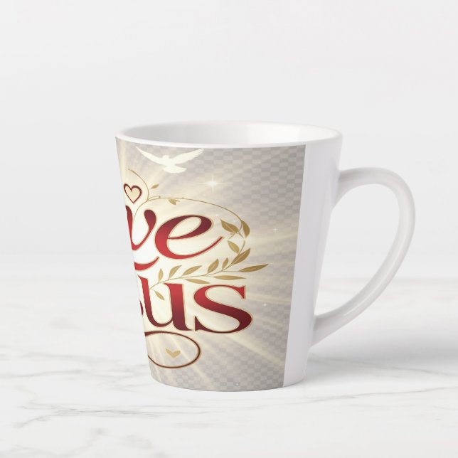 Tasse Latte Aime Jésus (Droite)