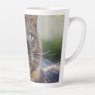 Tasse Latte Ajouter une Personnaliser photo de chat