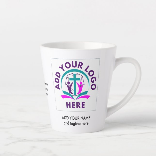 Tasse Latte AJOUTER VOTRE LOGO Business Church Merchandises (Droite)