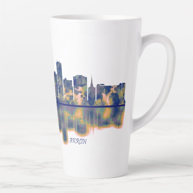Tasse Latte Akron Skyline (Droite)